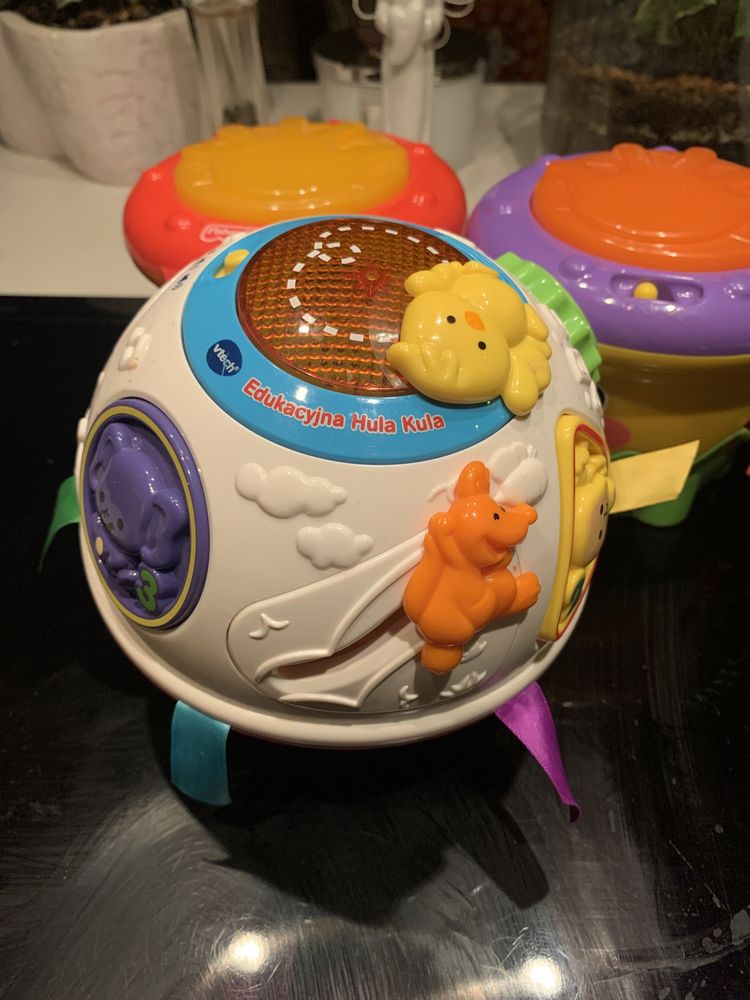 Fisher Price garnuszek, bębenek, vtech kula hula