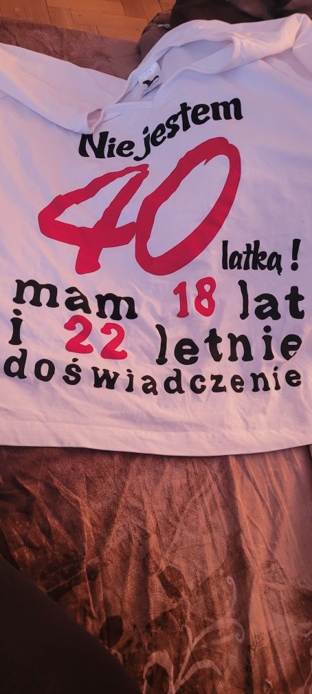 Koszulka na 40 urodziny. Nowa. Polecam.