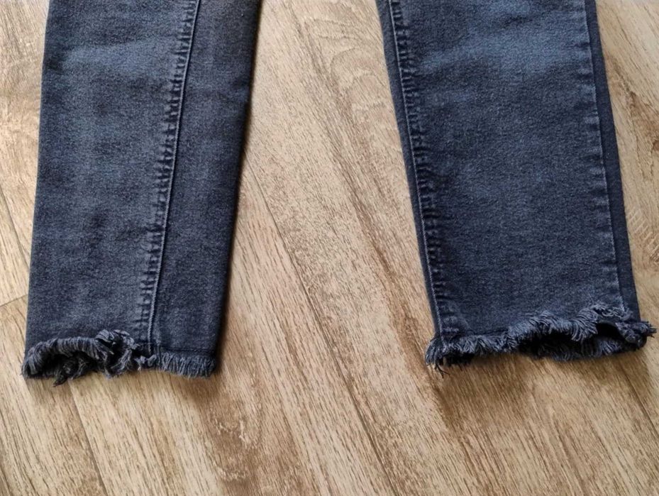 Bluza dziewczęca czarna i fioletowa nierozpinane + spodnie 164/170