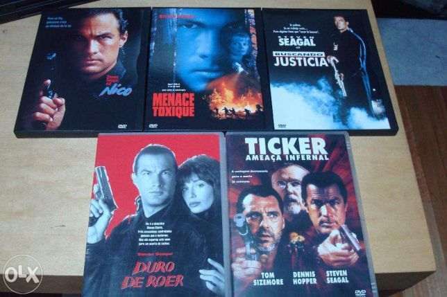 lote 17 dvds steven seagal ,voo em furia,o patriota,nico