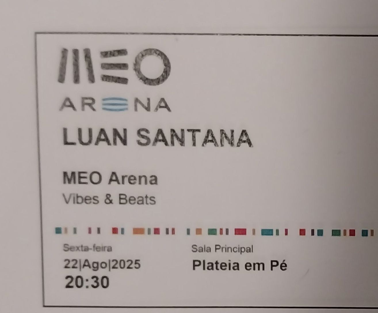 Bilhete Luan Santana