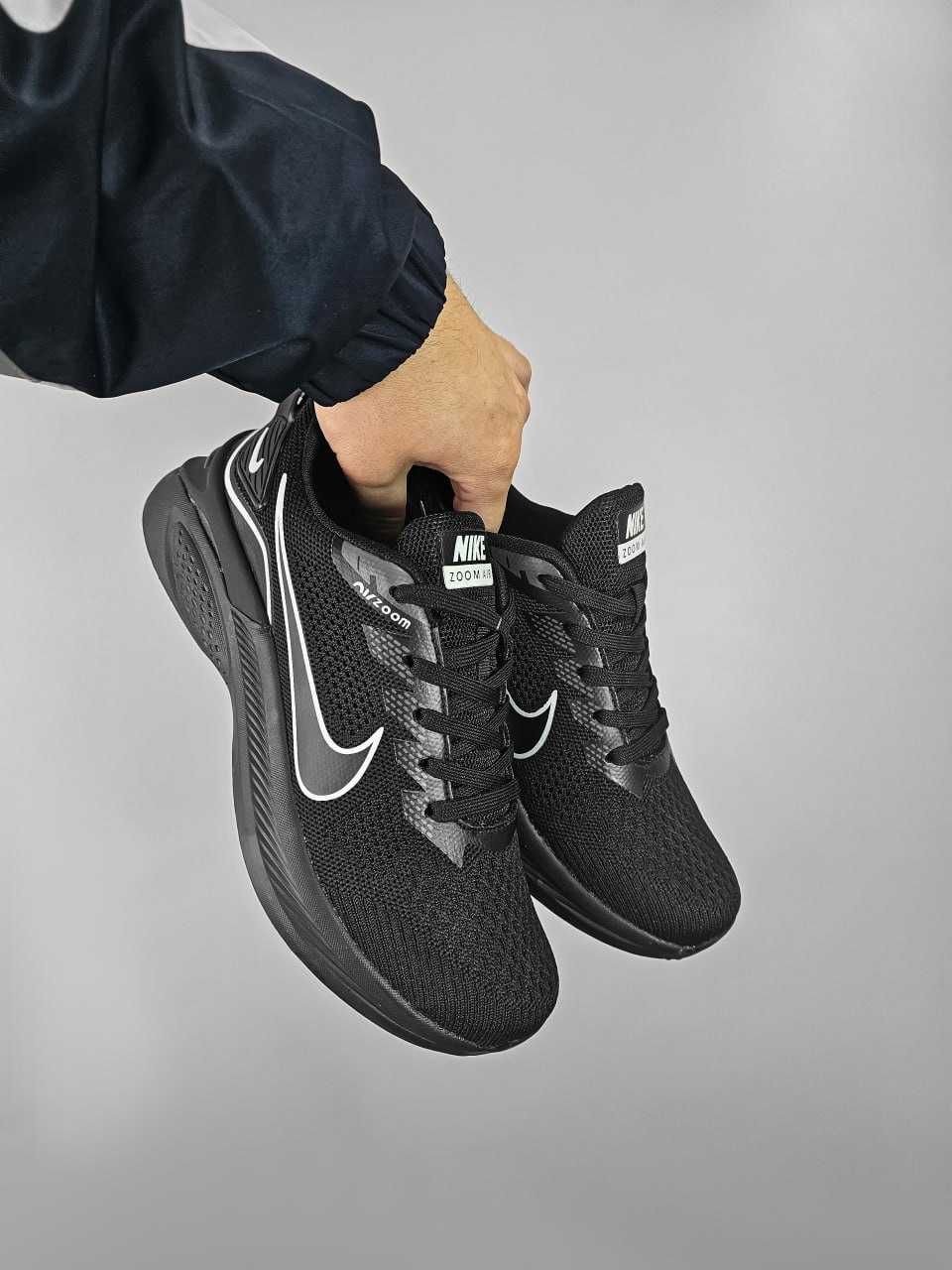 Дихаючі кросівки Nike Zoom Pegasus Black Розміри 41-46р.