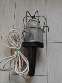 Stara lampa warsztatowa kanałowa PRL vintage "Prodryn"