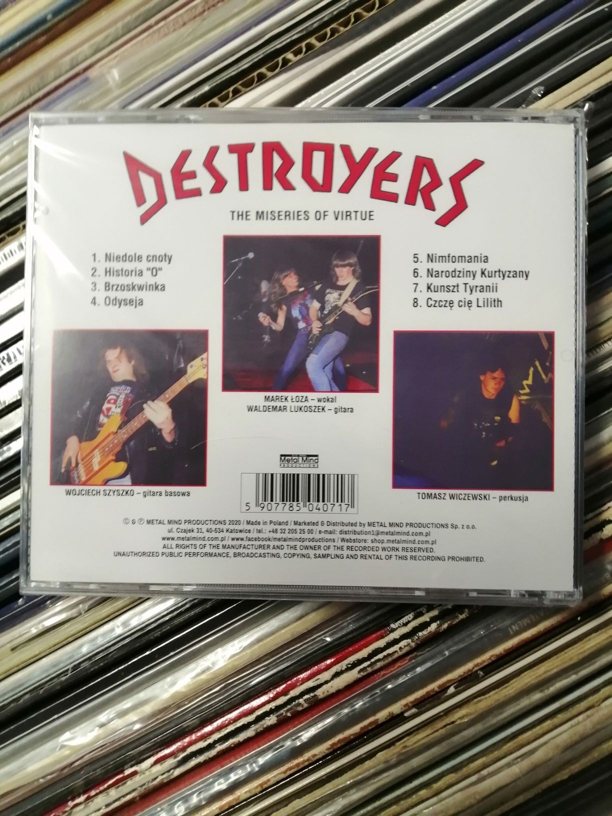 Plyta CD Destroyers The Miseries of Virtue nowa folia