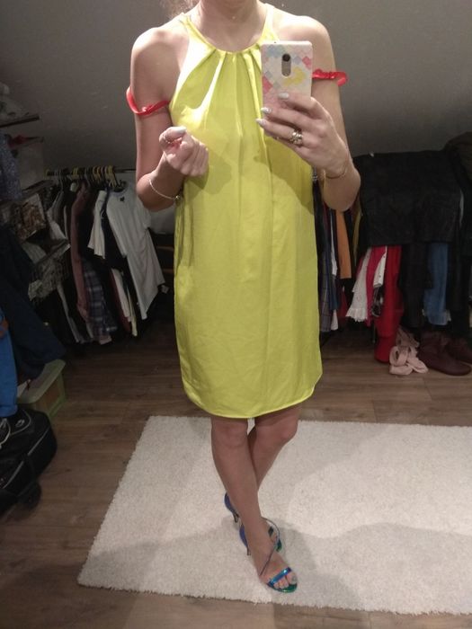 Sukienka Mango limonka r. S lato