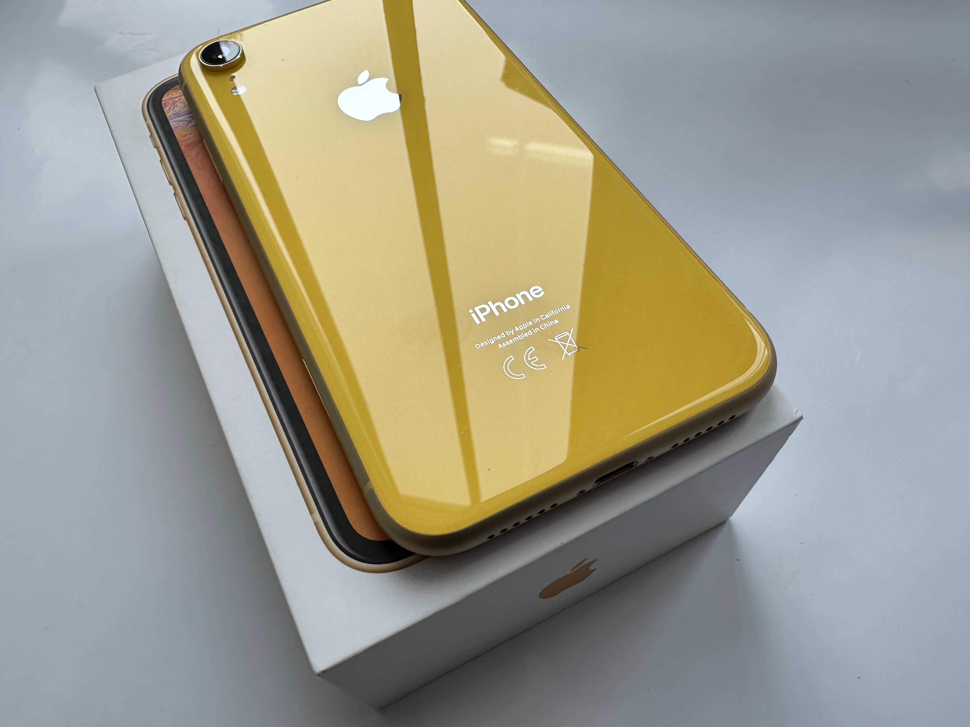 iPhone XR, Yellow, 64 GB, gwarancja