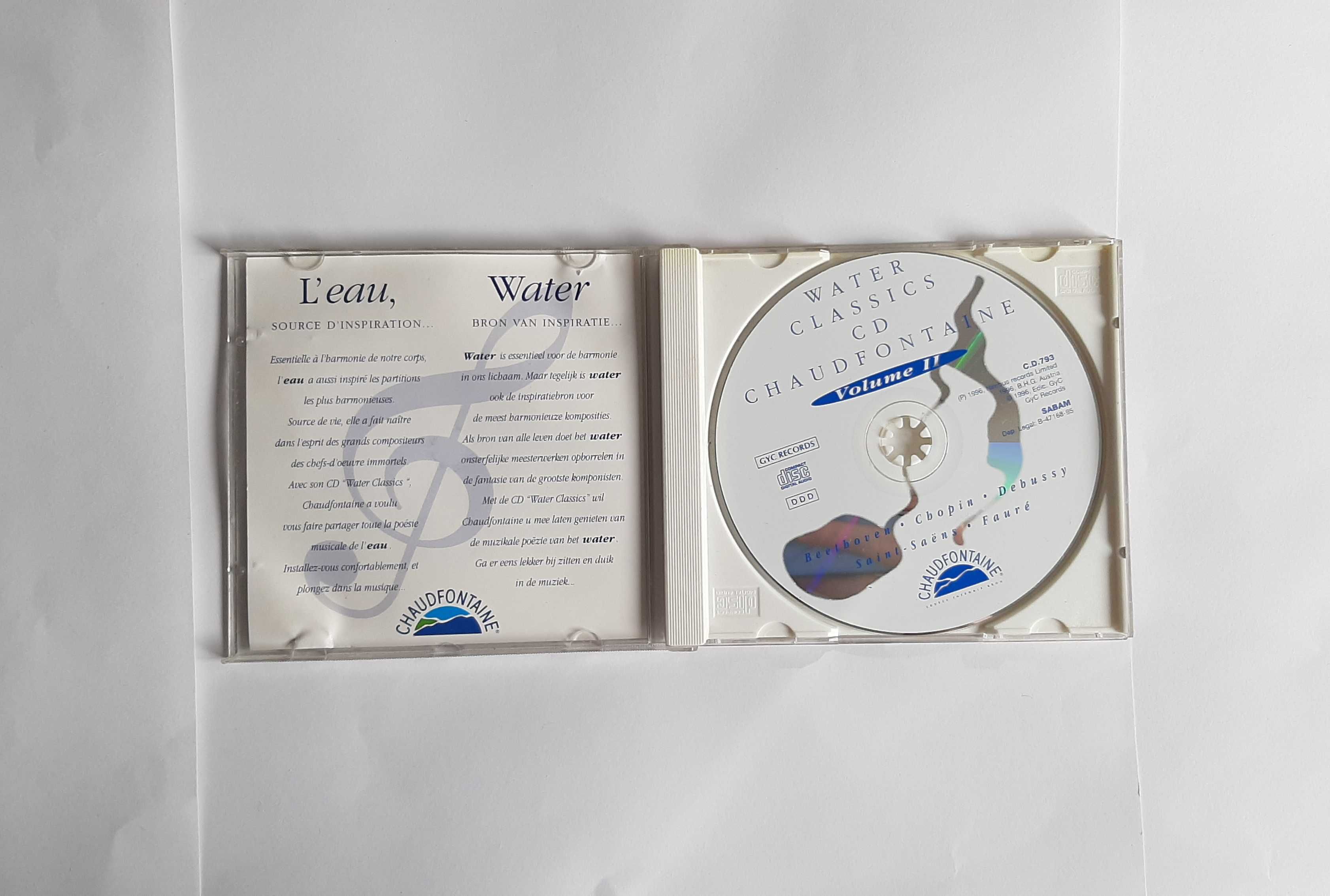 Water Classics Volume I & II (Beethoven, Chopin itd) CDs