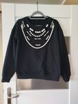 Bluza czarna z perłami rozmiar S