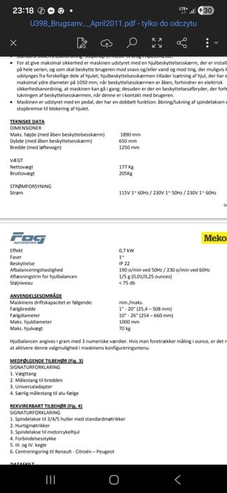 Wyważarka do kół FOG