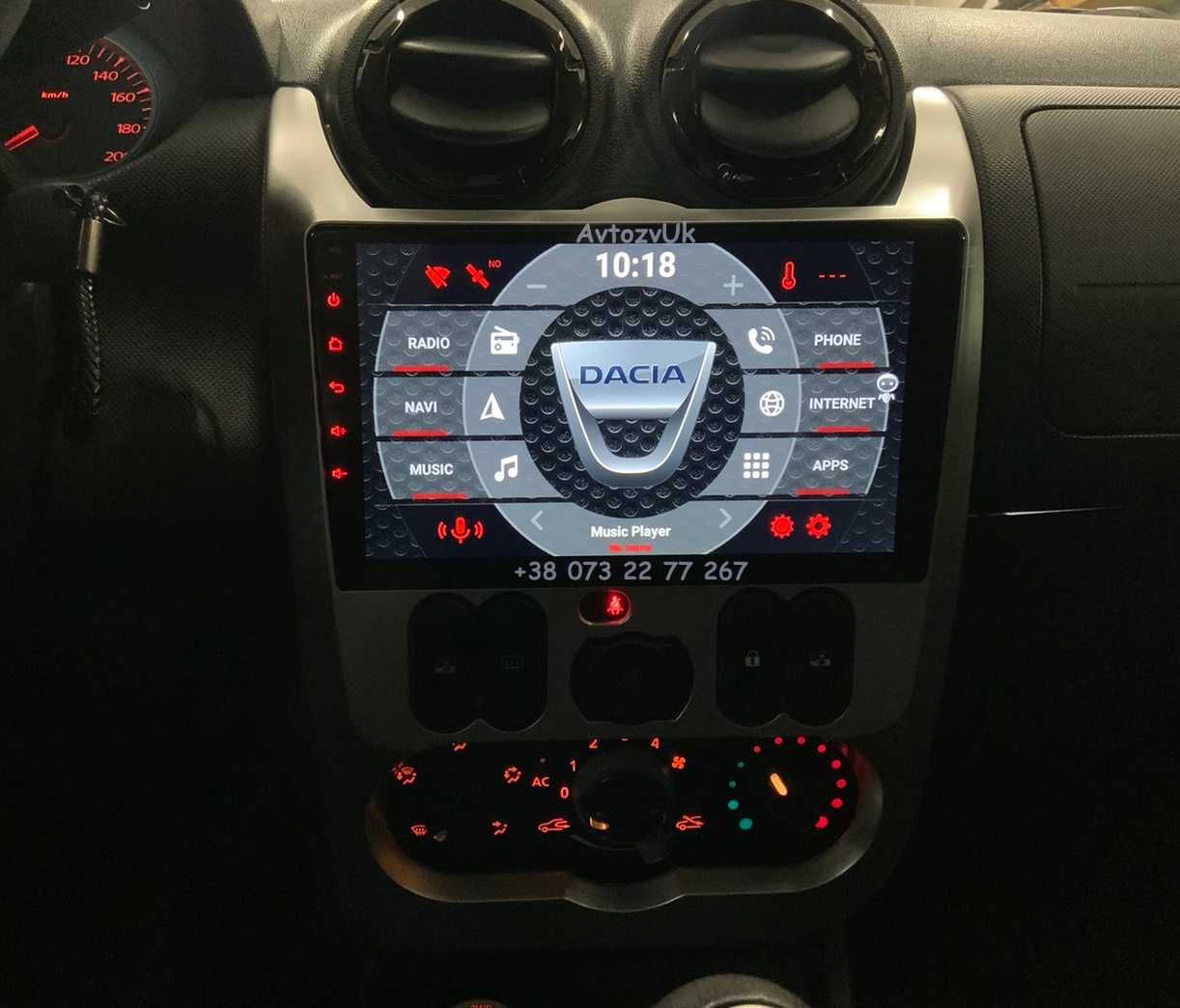 Магнитола LOGAN SANDERO DUSTER Renault LARGUS Lada NIVA VAZ Android 14