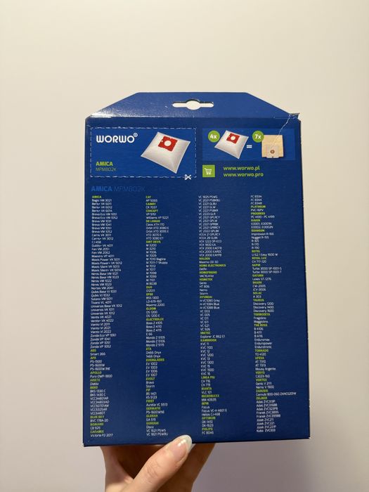 Worki do odkurzacza Worwo Amica MPMB02K MPMBO2K amica vm 1057