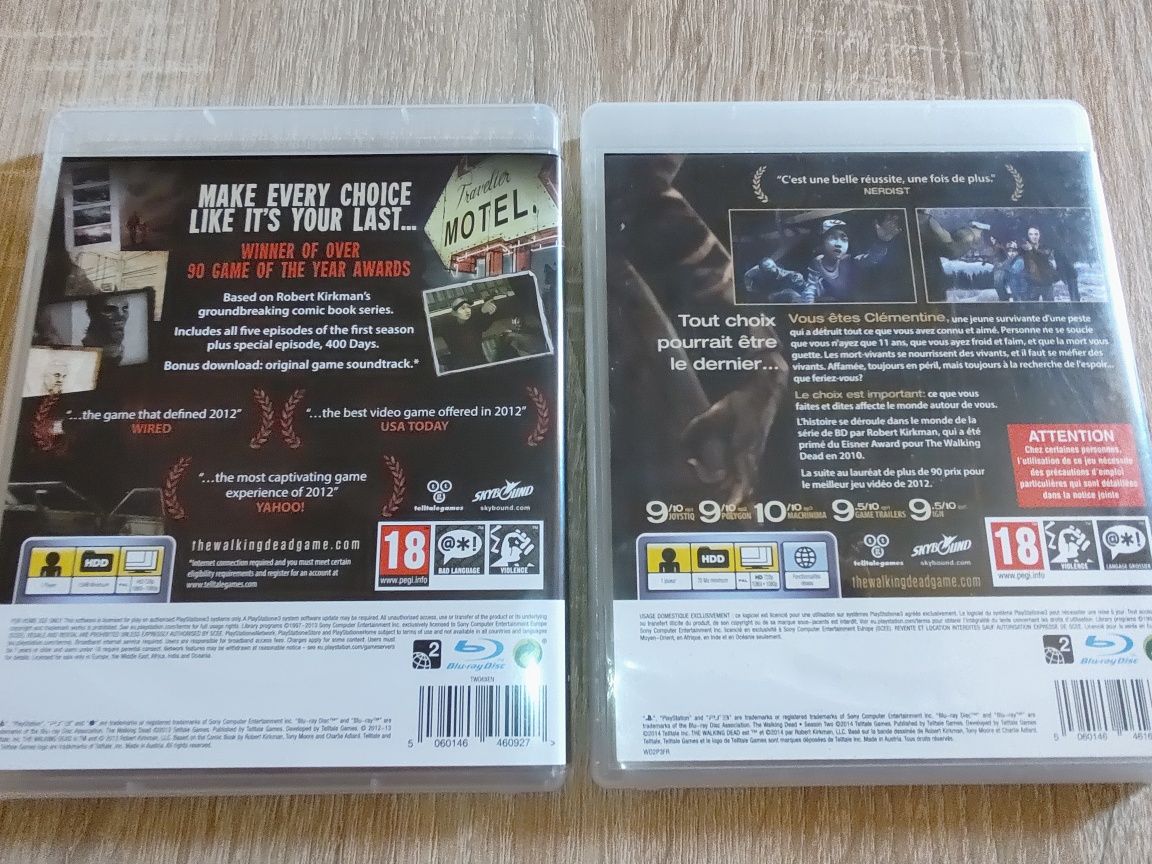 2 gry survival horror Walking Dead na konsole Sony PlayStation 3 ps3
