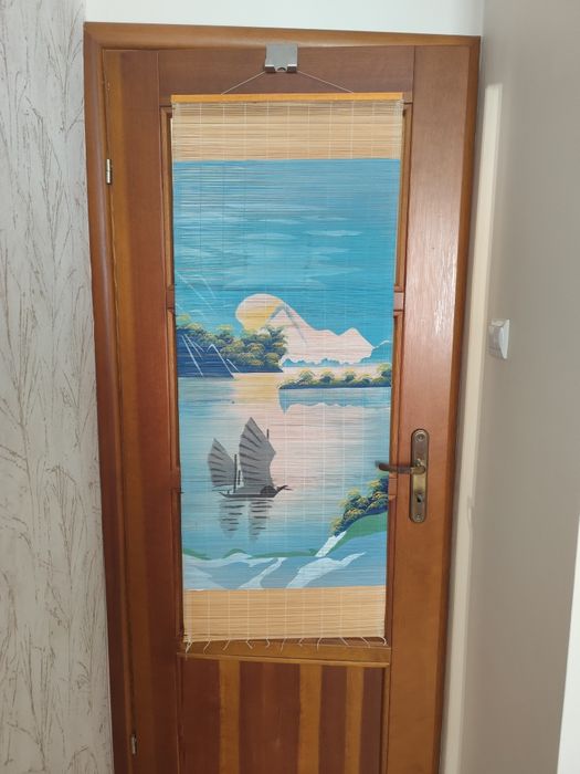 Roleta ze słomki - z widokiem