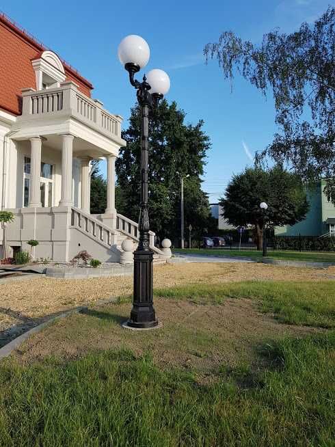lampa miejska żeliwna  H-270cm  oświetlenie parkowa miejska