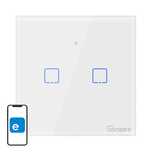 Dotykowy Włącznik Światła Wifi + Rf 433 Sonoff T1 Eu Tx (2-Kanałowy)