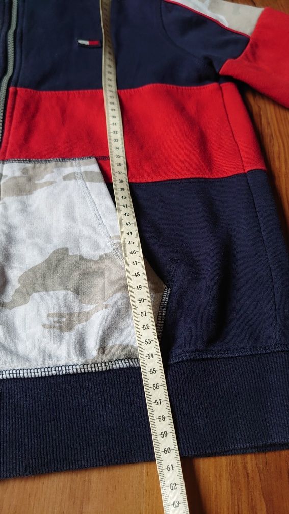 Tommy Hilfiger Bluza M 12/14 Granat Moro Chłopięca Damska na zamek