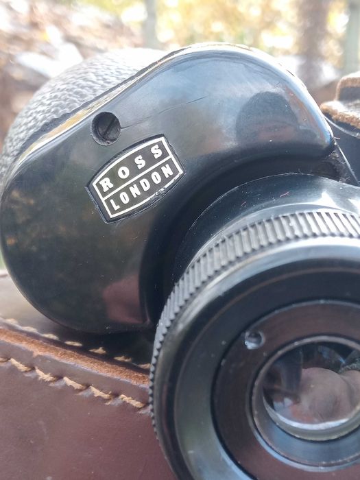 Английский бинокль ROSS LONDON 9х35 с оригин. кожаным кофром.