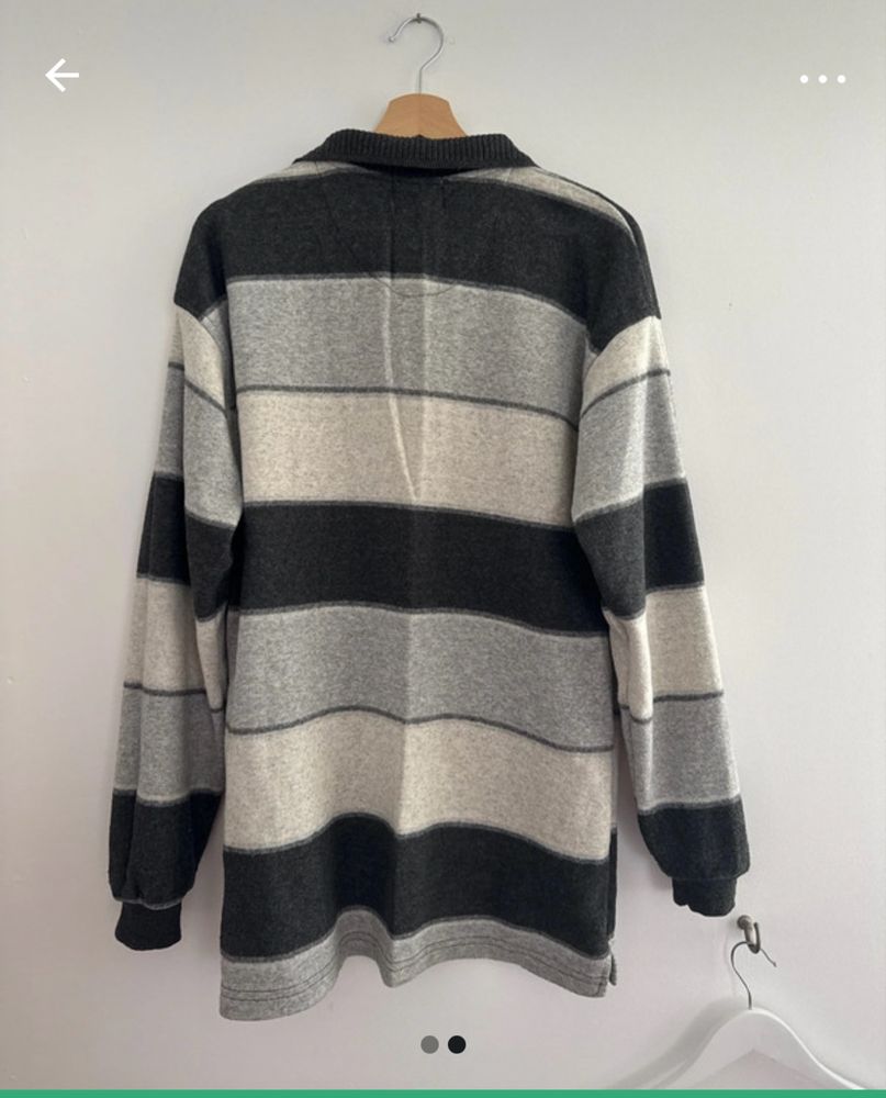 Dlugi Sweter w paski XXL Vintage