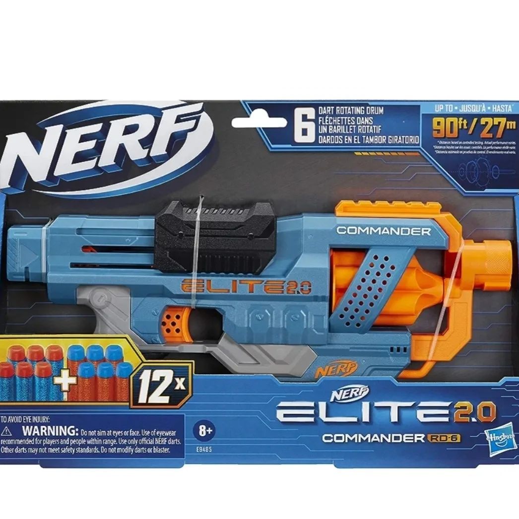 Бластер Nerf Elite 2.0 Commander RD-6 м