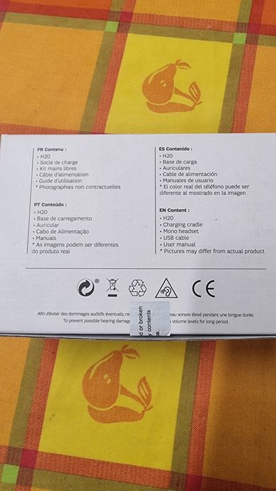 Telefone MobiWire H20 Novo na Caixa