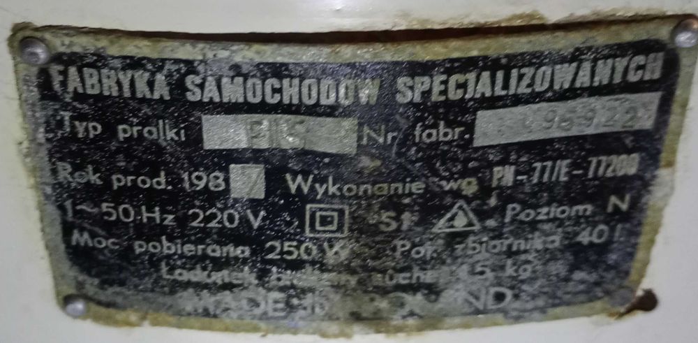 Kultowa pralka Frania