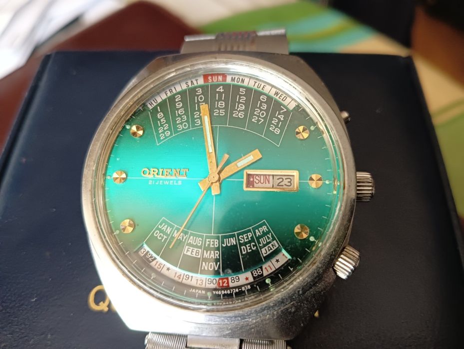 Unikat oryginalny zegarek męski Orient cesarski Japan 80-te XX w.