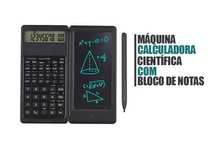 Calculadora cientifica com bloco de notas digital