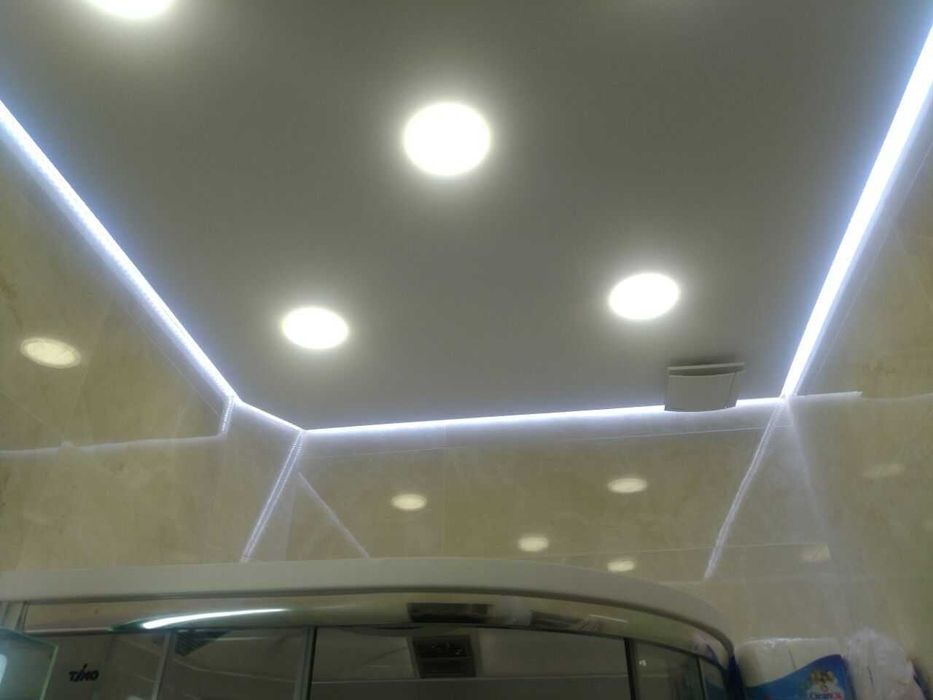 Натяжные потолки от М2, Гарантия 12 лет, оплата частями от банка!