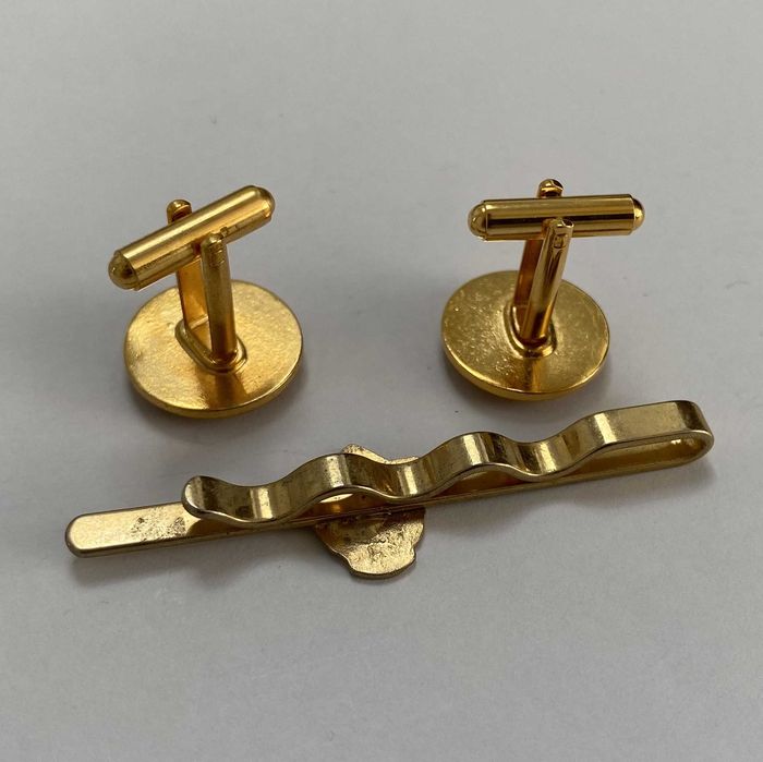 Botões de punho + mola de gravata Força Aérea Angola