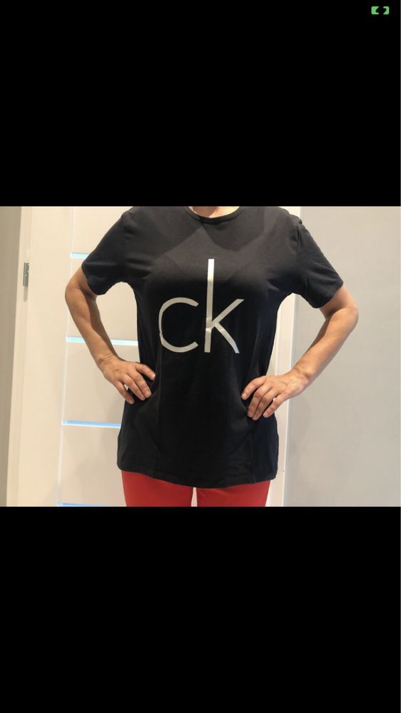 czarny t-shirt Calvin Klein