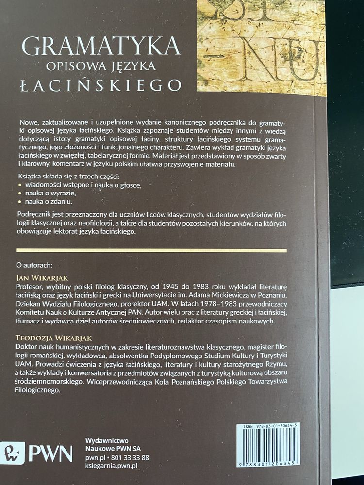 Gramatyka jezyka łacińskiego Wikarjak