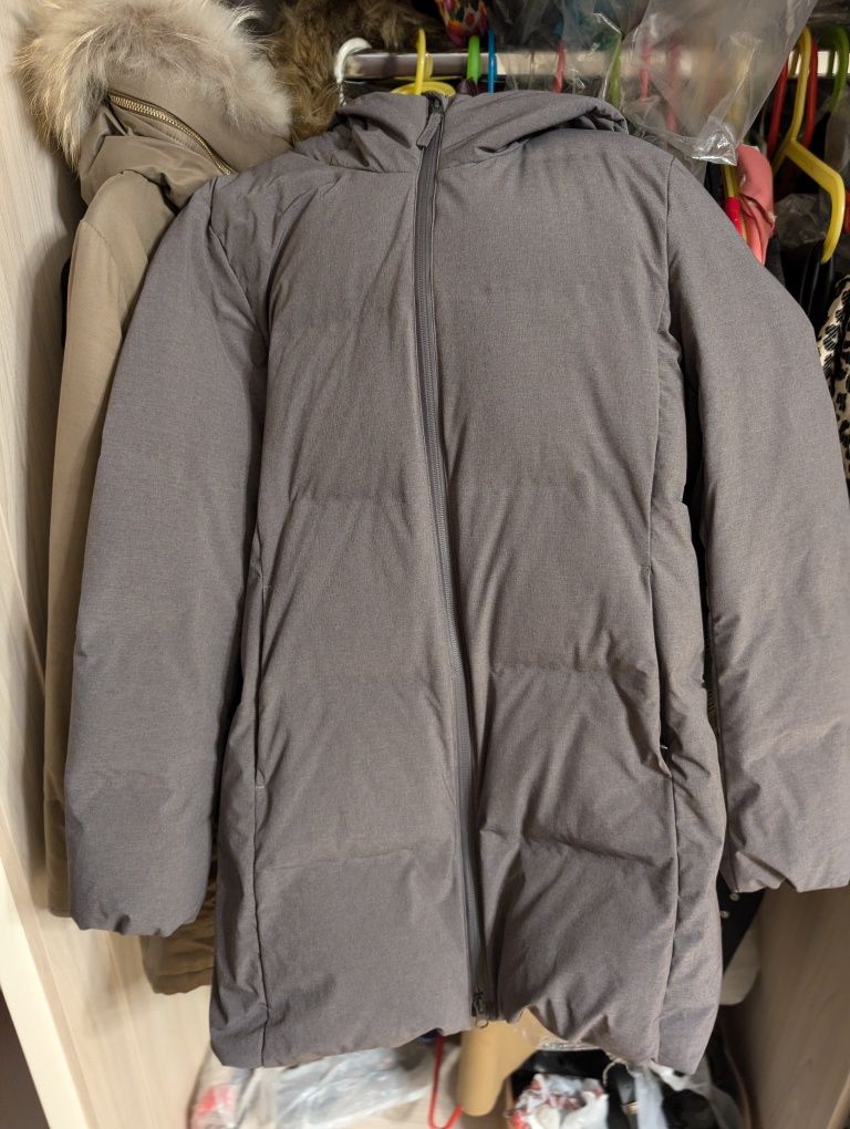 Uniqlo seamless down short coat куртка пальто пуховик С
