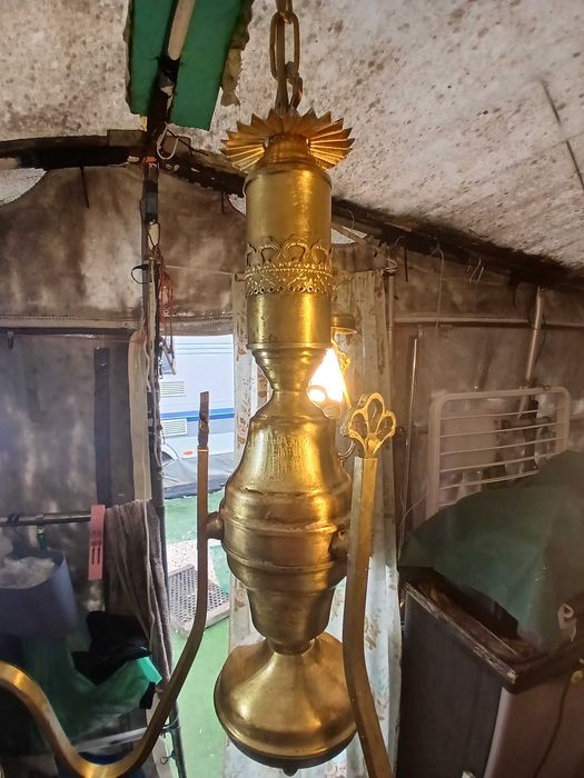 Candeeiro antigo de 3 lampadas