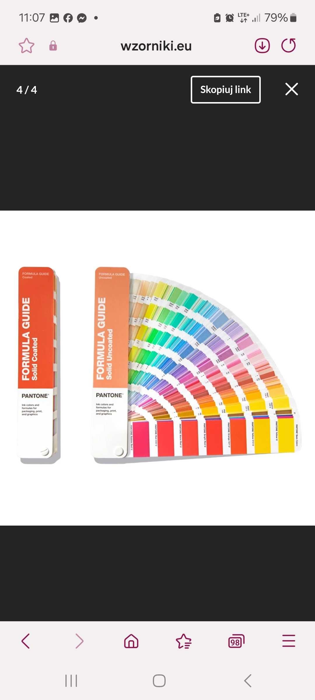 Wzornik Pantone formula guide