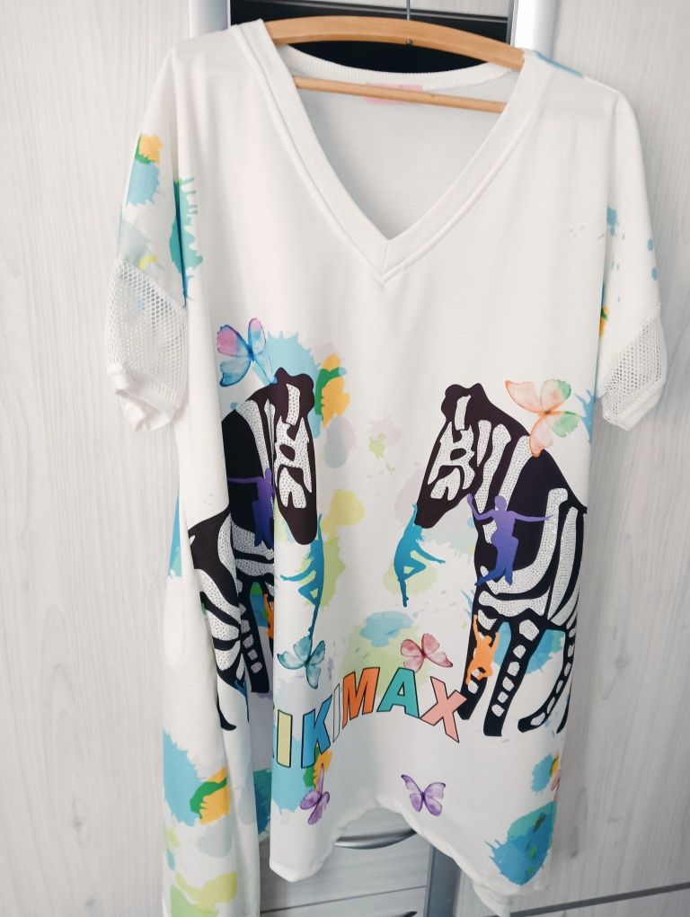 Tunika WAWA oversize 46/48/50, wiosenna, letnia