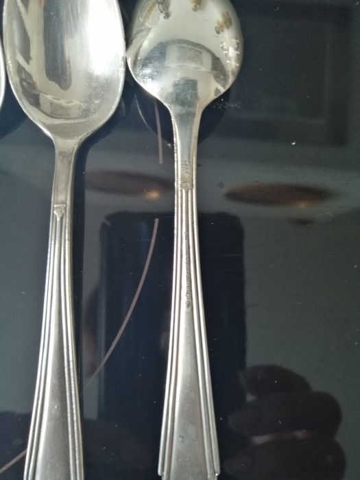 Art Deco łyżeczki 6 sztuk, Polska, Sz. KANER