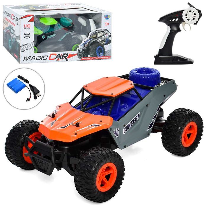 Джип на радиоуправлении DISRAPTOR KINETEC Оранжевый. Машинка на пульте