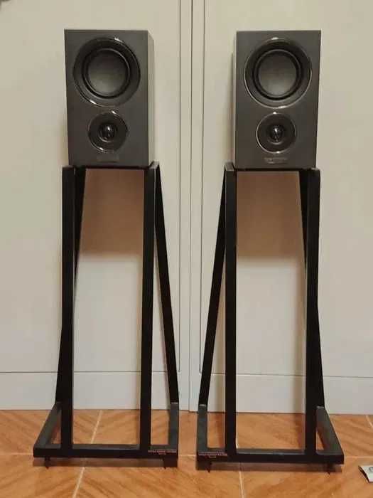 colunas monitoras MISSION LX-1 + suportes