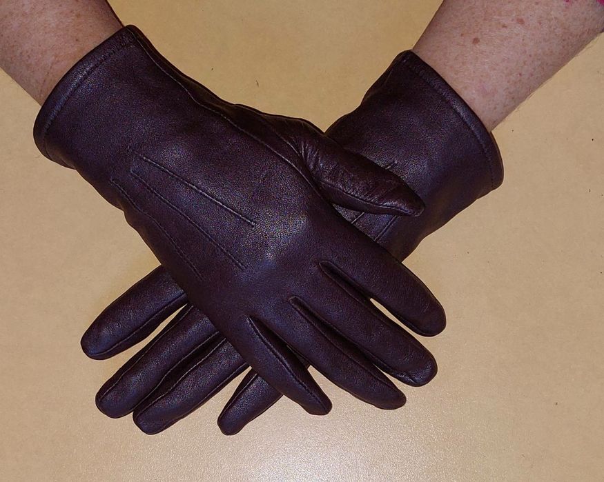 Перчатки кожаные