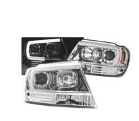 FARÓIS LED TUBE LIGHT PARA JEEP GRAND CHEROKEE 99-05 CROMADO