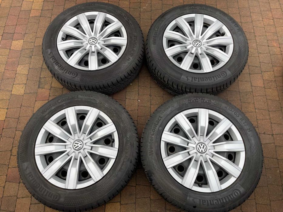 3695. Felgi stalowe 17" Kodiaq Tiguan Troc Golf 5x112 ET38 + kołpaki