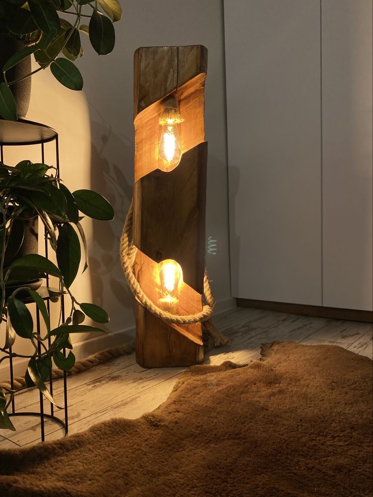 Rustykalne LAMPY wolnostojące
