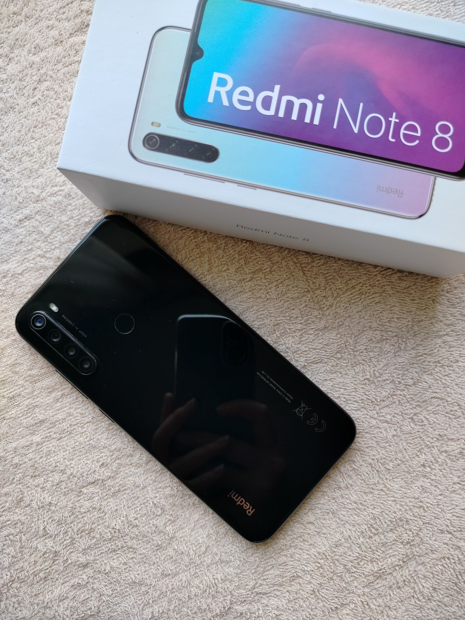 Телефон Xiaomi Redmi Note 8 4/64Gb (Black) / смартфон чорний Android