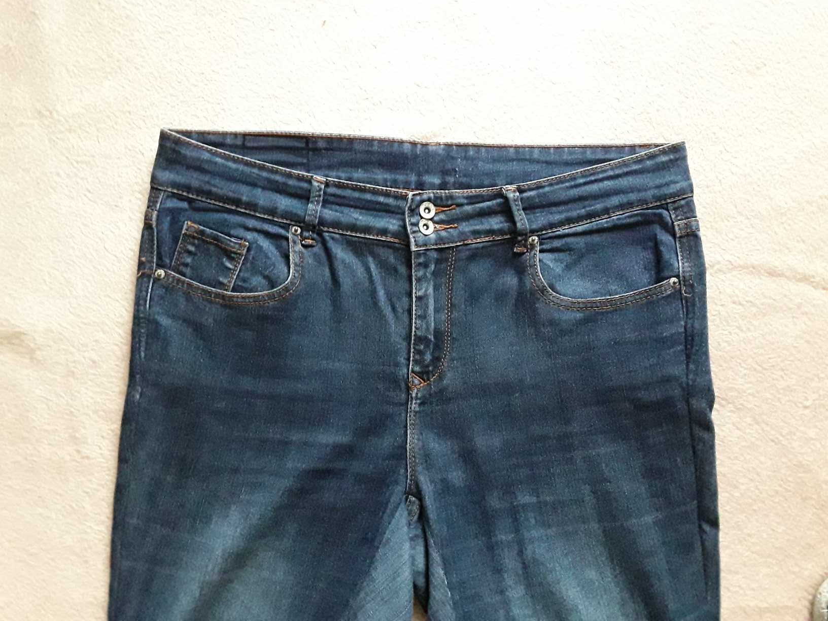 Duże jeans spodnie damskie , stretch - Denim 44/46