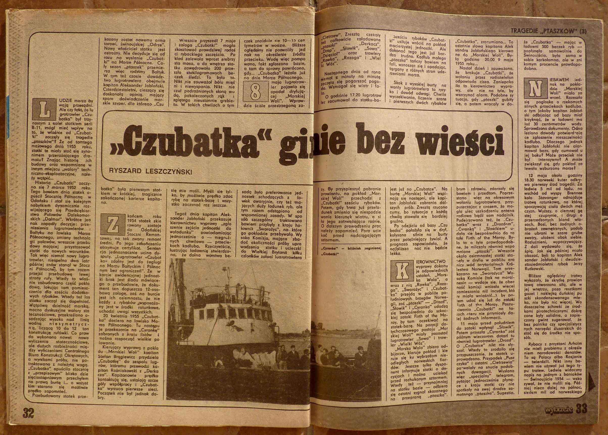 WYBRZEŻE tygodnik nr 1/1988 - kalendarz - MAŁGORZATA KURMIN