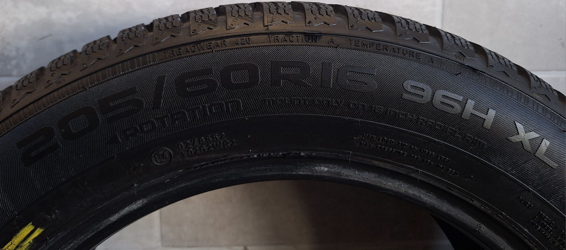 Opona Zimowa 16 Nokian WR D4 205/60R16 Pojedyńcza Nowa