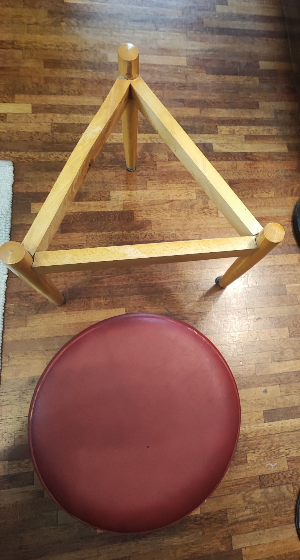 Stołek taboret skandynawski design lata 60