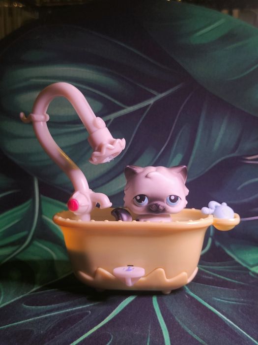 Littlest pet shop kotek pers w wannie LPS unikat kolekcjonerski