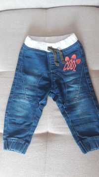 Spodnie jeans r. 80 jak nowe