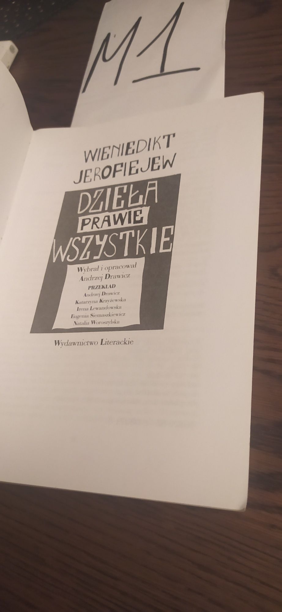 Wieniedikt Jerofiejew Dzieła Prawie Wszystkie